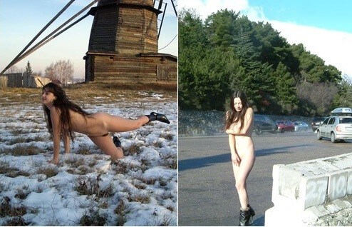 Beautiful Suntan Stretches-Winter Sport pics - nudism blog