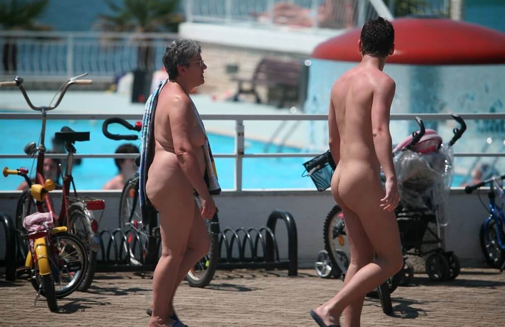 Sun-Soaked Sidewalk pics - nudism blog