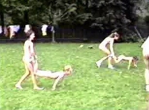 A nudist gathering at the stadium and sports - nudism blog