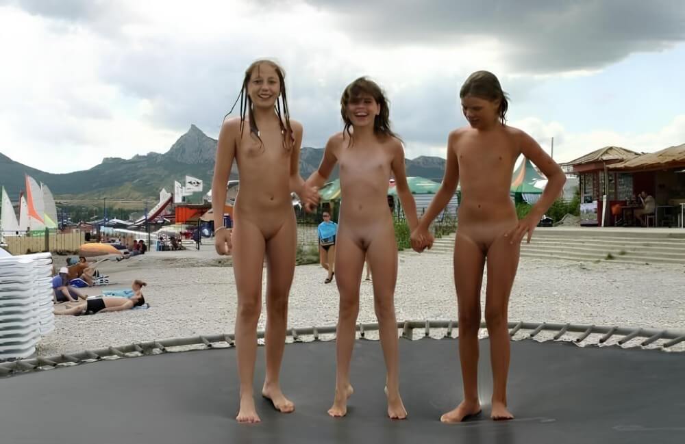 Trampoline pics - nudism blog