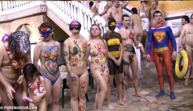 Body paint award lines Full HD - nudism blog