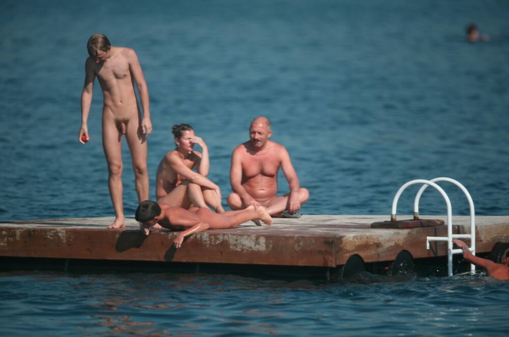 Naturist Family Water Slab pics - nudism blog