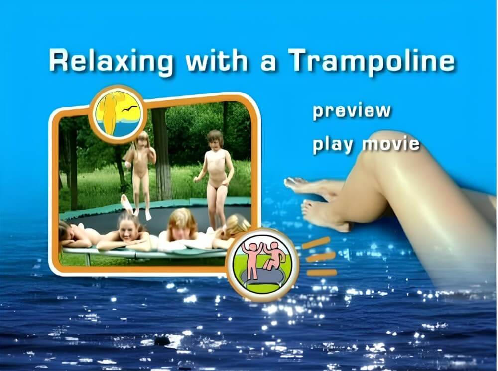 Naturist Freedom: Relaxing with a trampoline DVD - nudism blog