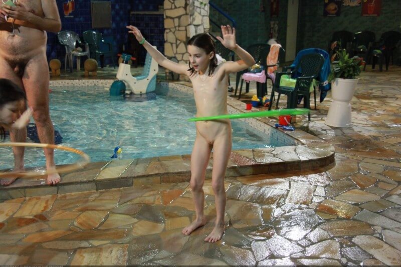 Naturist club games pool photos - nudism blog