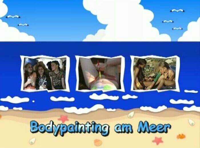 Naturistin: Bodypainting am Meer - nudism blog