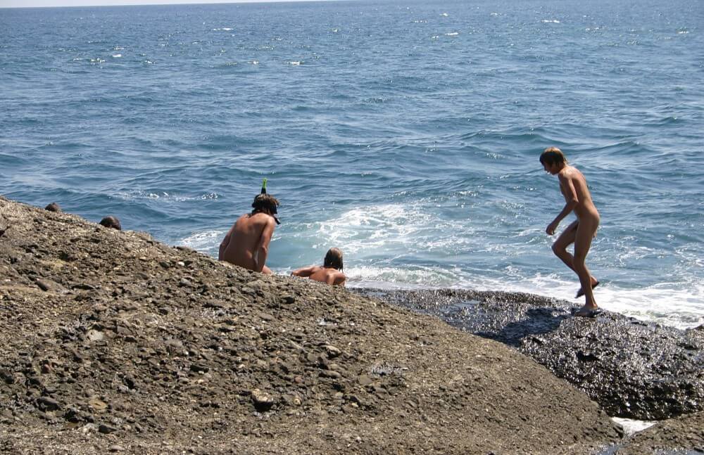 Leaning Against Hit Rocks pics - nudism blog